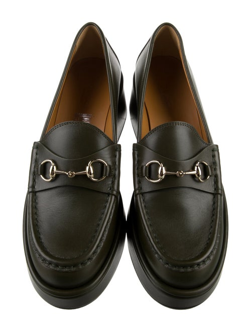Gucci Horsebit Accent Leather Loafers
