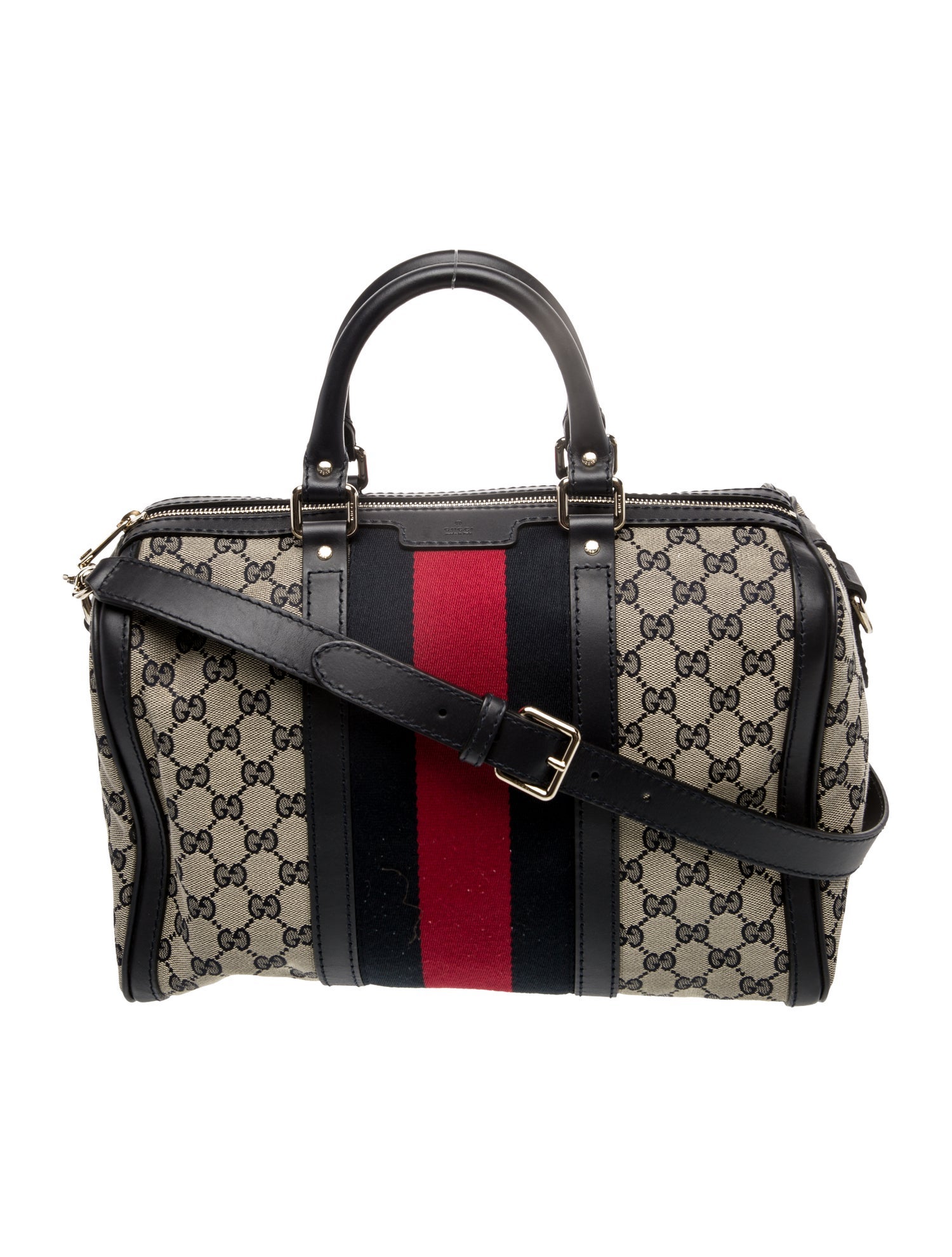 Gucci GG Canvas Web Boston Medium
