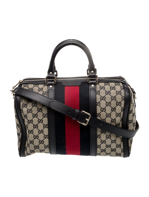 Gucci GG Canvas Web Boston Medium