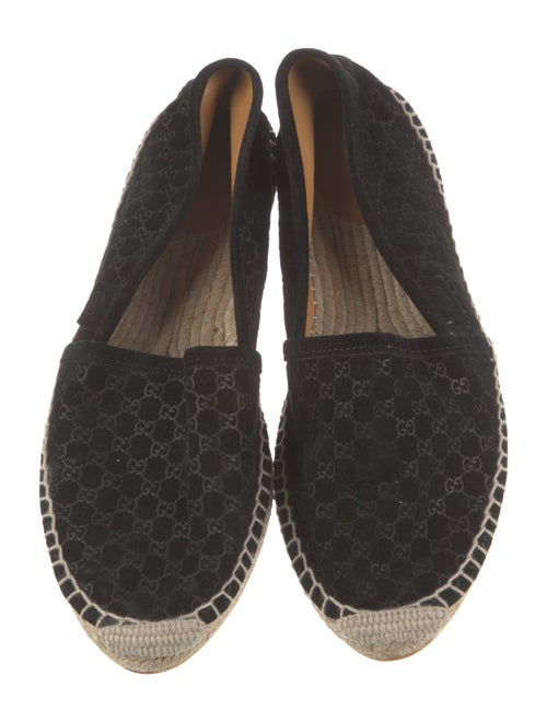 Gucci Microguccissima Pattern Suede Espadrilles