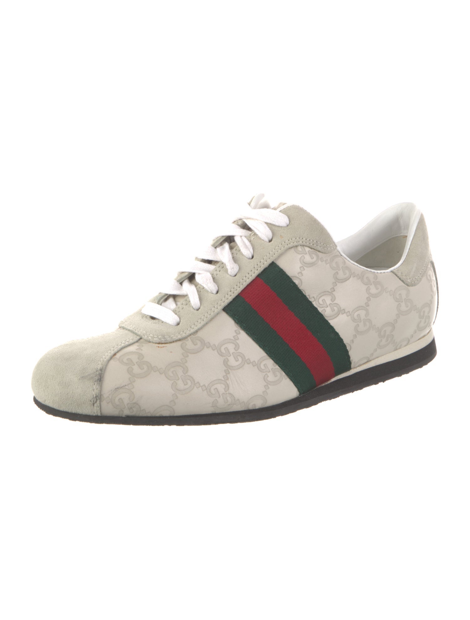 Gucci Leather Printed Sneakers