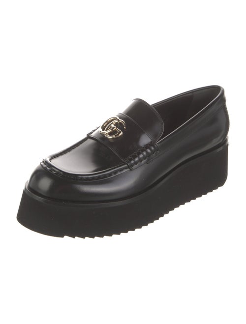 Gucci Interlocking G Logo Leather Loafers