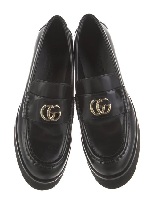 Gucci Interlocking G Logo Leather Loafers
