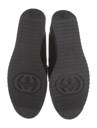Gucci Interlocking G Logo Leather Loafers