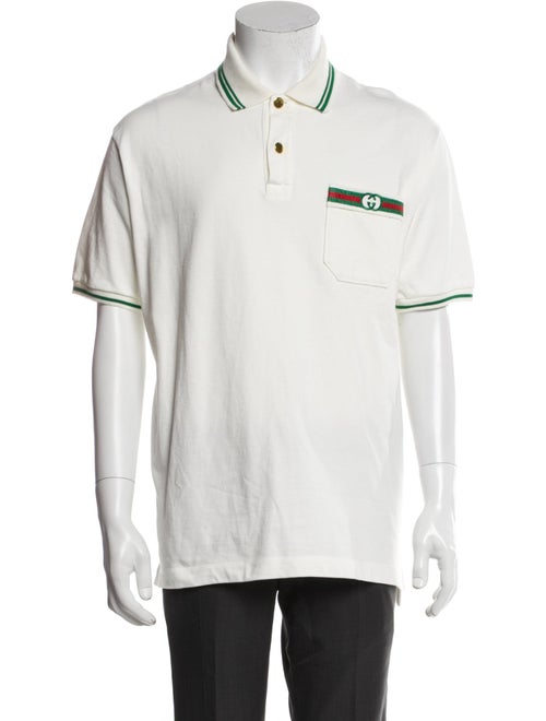 Gucci Web Accent Collar Polo Shirt