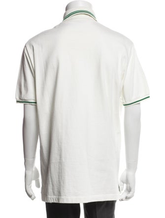 Gucci Web Accent Collar Polo Shirt
