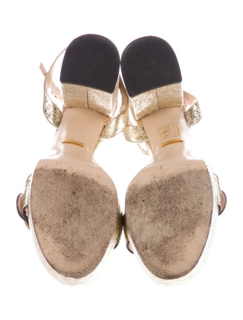 Gucci Double G Logo Leather Slingback Pumps