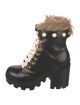 Gucci Magnum Faux Pearl Accents Combat Boots