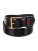 Gucci Web Accent Leather Waist Belt