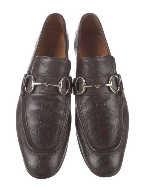 Gucci Horsebit Accent Leather Dress Loafers