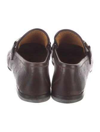 Gucci Horsebit Accent Leather Dress Loafers