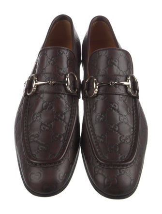 Gucci Horsebit Accent Leather Loafers