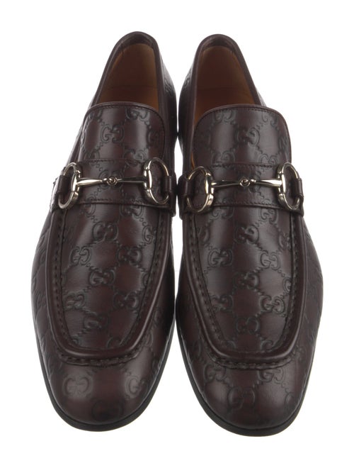Gucci Horsebit Accent Leather Loafers