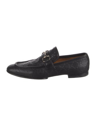Gucci GG Supreme Leather Dress Loafers