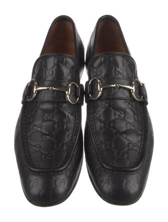 Gucci GG Supreme Leather Dress Loafers