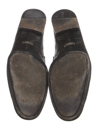 Gucci GG Supreme Leather Dress Loafers