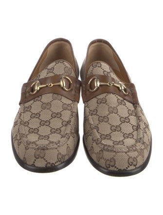 Gucci GG Canvas Canvas Dress Loafers