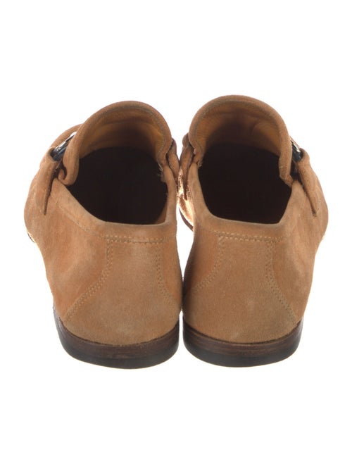 Gucci Horsebit Accent Suede Dress Loafers