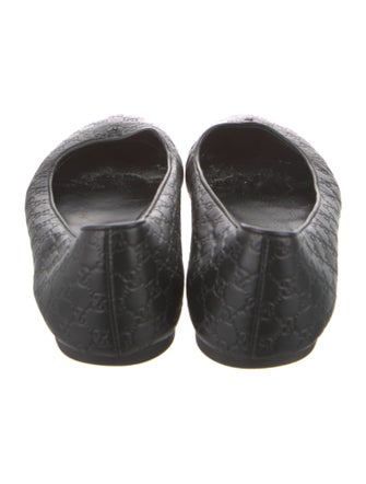 Gucci GG Signature Leather Ballet Flats