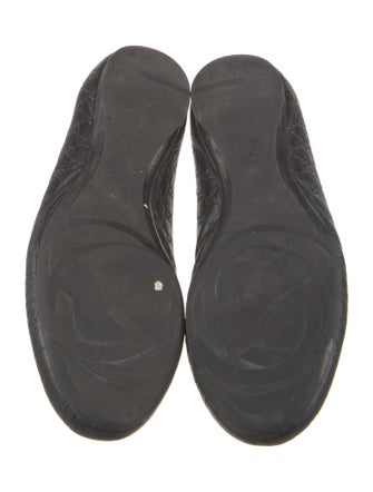 Gucci GG Signature Leather Ballet Flats