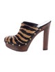 Gucci Ponyhair Animal Print Mules