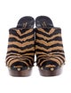 Gucci Ponyhair Animal Print Mules