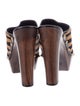 Gucci Ponyhair Animal Print Mules