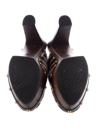 Gucci Ponyhair Animal Print Mules