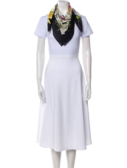 Gucci Silk Floral Print Scarf