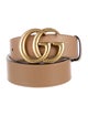 Gucci Double G Logo Leather Belt