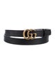 Gucci Double G Logo Skinny Belt