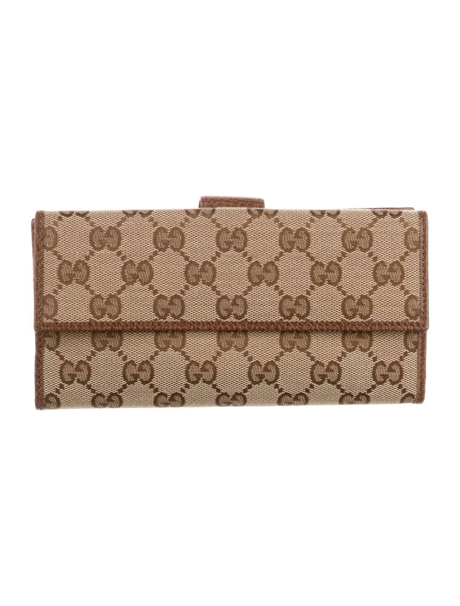 Gucci GG Canvas Flap Wallet GG Canvas Continental Wallet