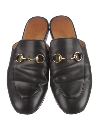 Gucci 1955 Horsebit Accent Leather Mules