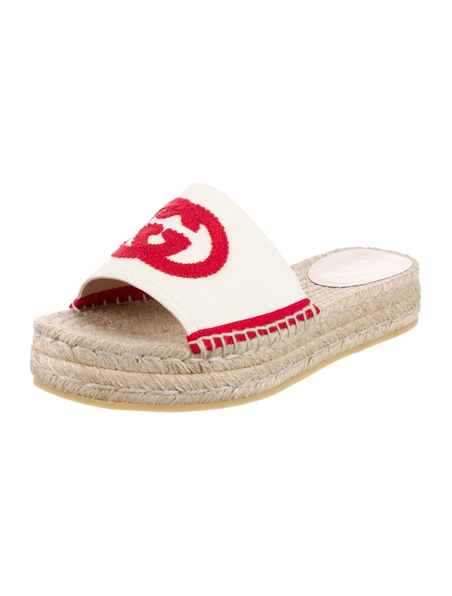 Gucci Interlocking G Logo Canvas Espadrilles