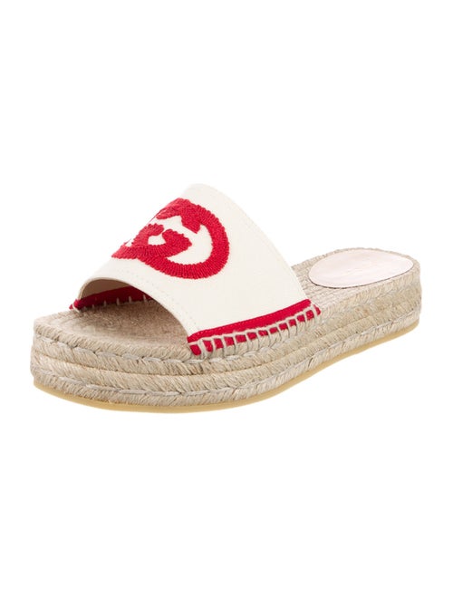 Gucci Interlocking G Logo Canvas Espadrilles