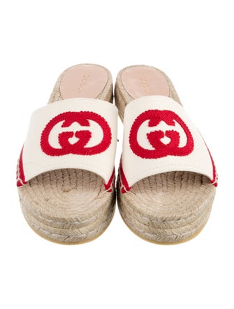 Gucci Interlocking G Logo Canvas Espadrilles