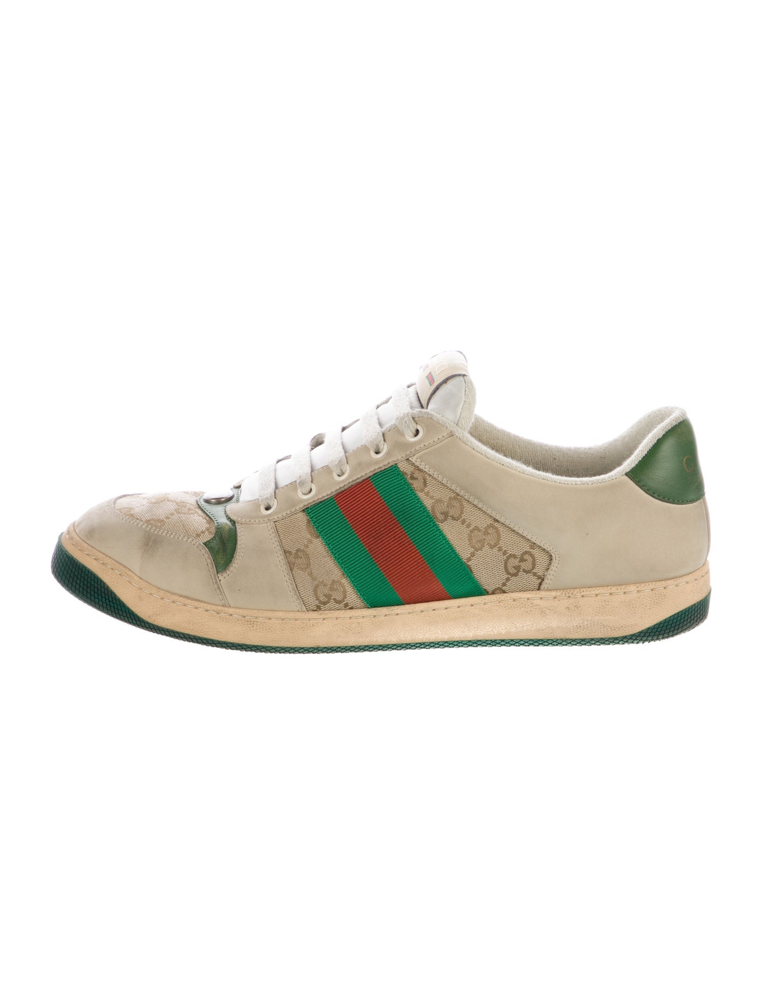 Gucci GG Canvas Suede Athletic Sneakers