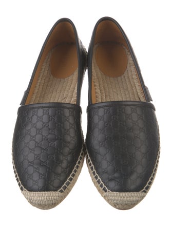 Gucci Microguccissima Pattern Leather Espadrilles