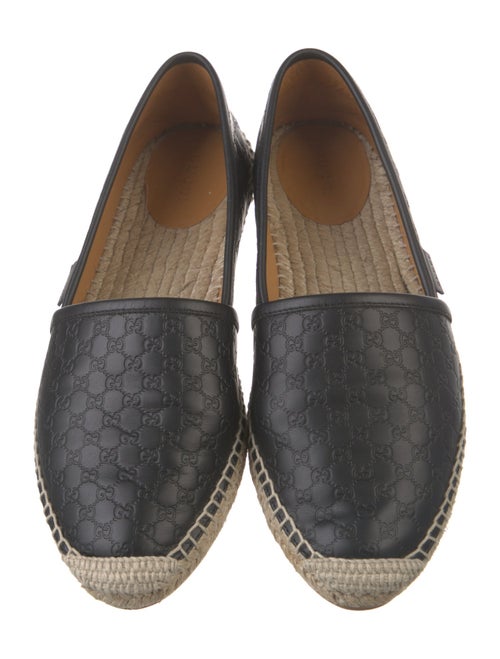 Gucci Microguccissima Pattern Leather Espadrilles