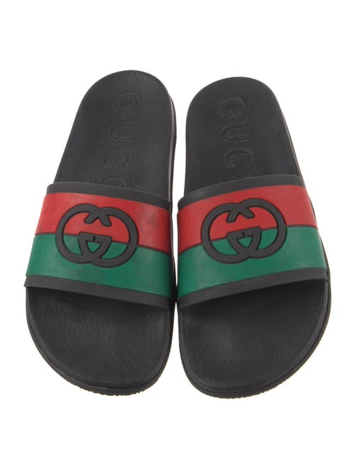 Gucci Web Accent Rubber Slides