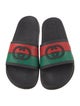 Gucci Web Accent Rubber Slides