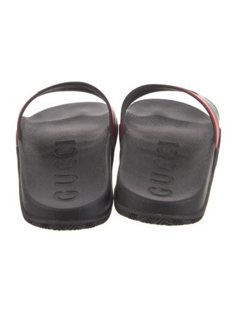 Gucci Web Accent Rubber Slides