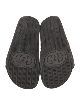 Gucci Web Accent Rubber Slides