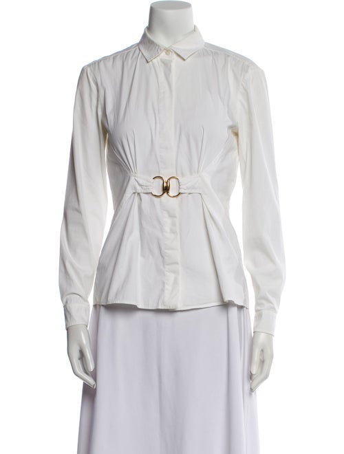 Gucci Long Sleeve Button-Up Top