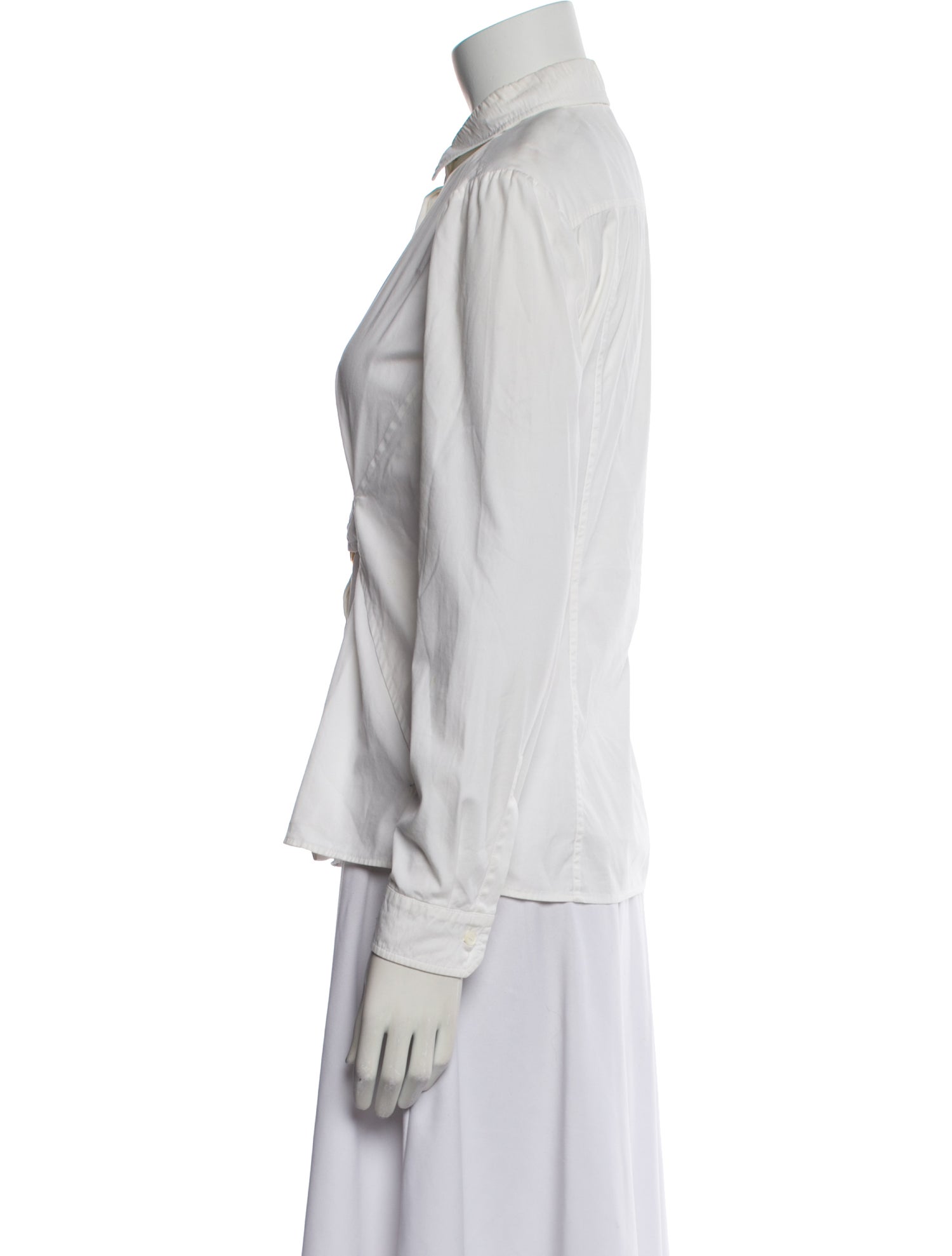 Gucci Long Sleeve Button-Up Top