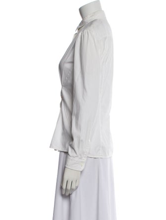 Gucci Long Sleeve Button-Up Top