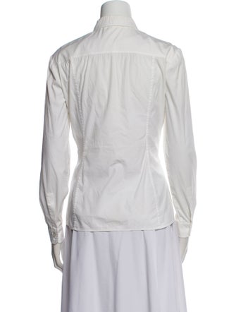 Gucci Long Sleeve Button-Up Top