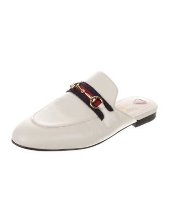 Gucci Horsebit Accent Leather Mules