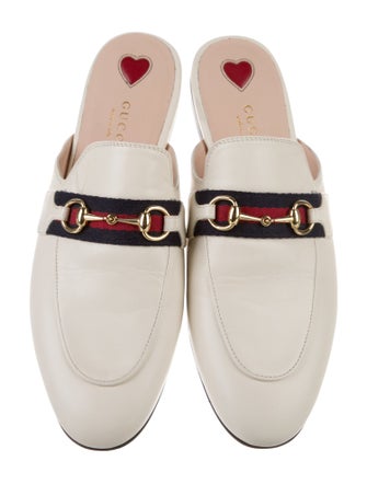 Gucci Horsebit Accent Leather Mules