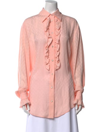 Gucci 2018 Silk Button-Up Top